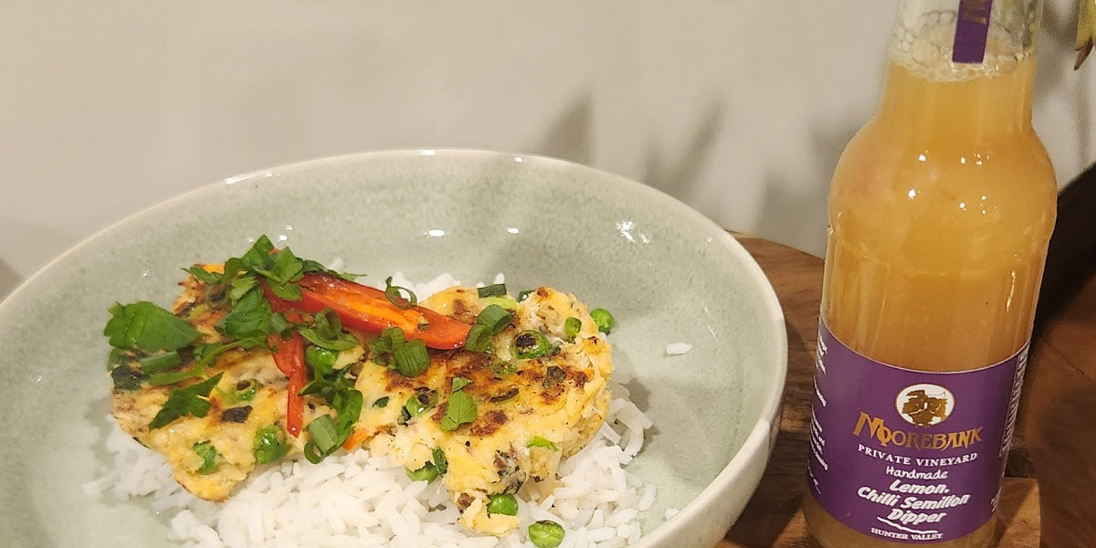 Thai Fish Cakes with Lemon Chilli & Semillon Dipper